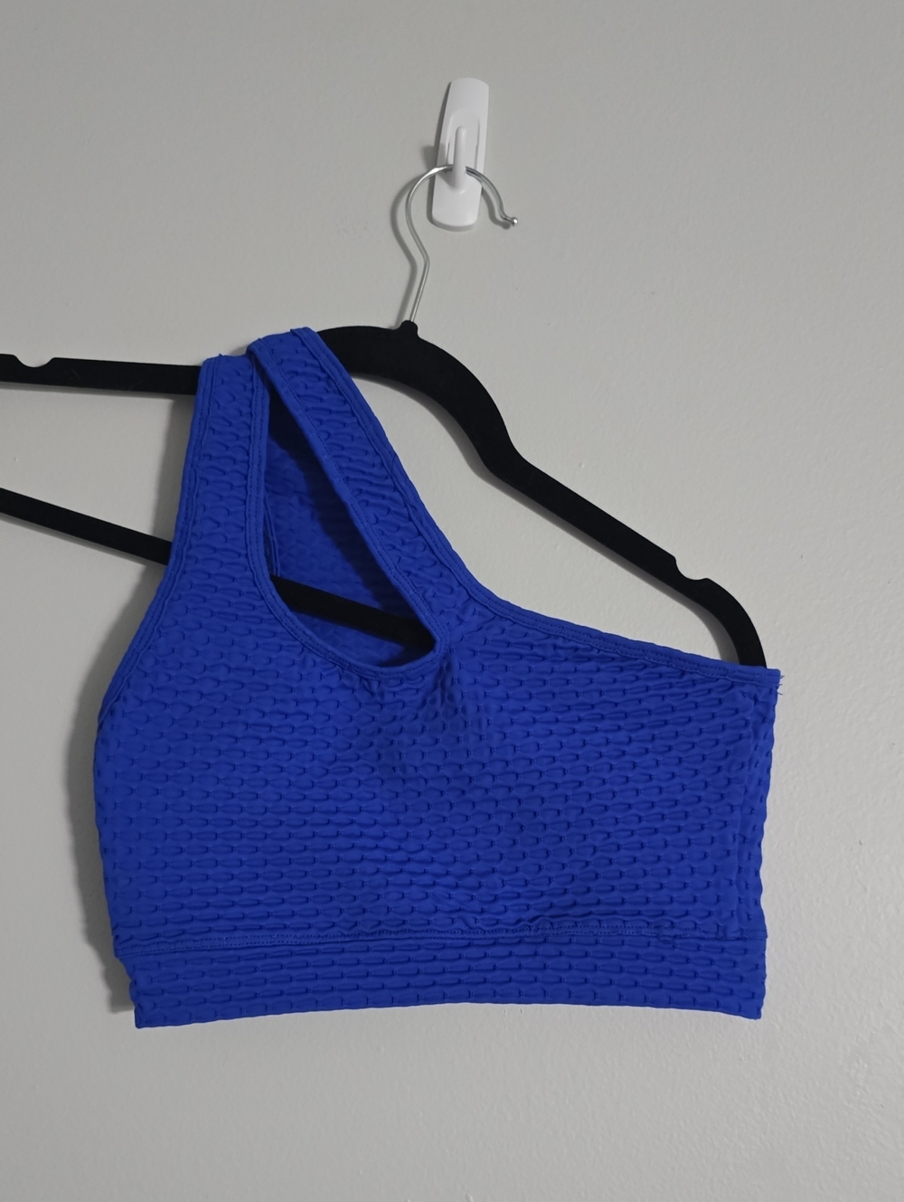 Women's One-Shoulder Sports Bra - Blue